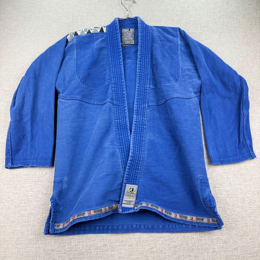 Gameness Kimonos A1 Mens Small BJJ Gi  Blue Cotton Brazilian Jiu Jitsu Jacket